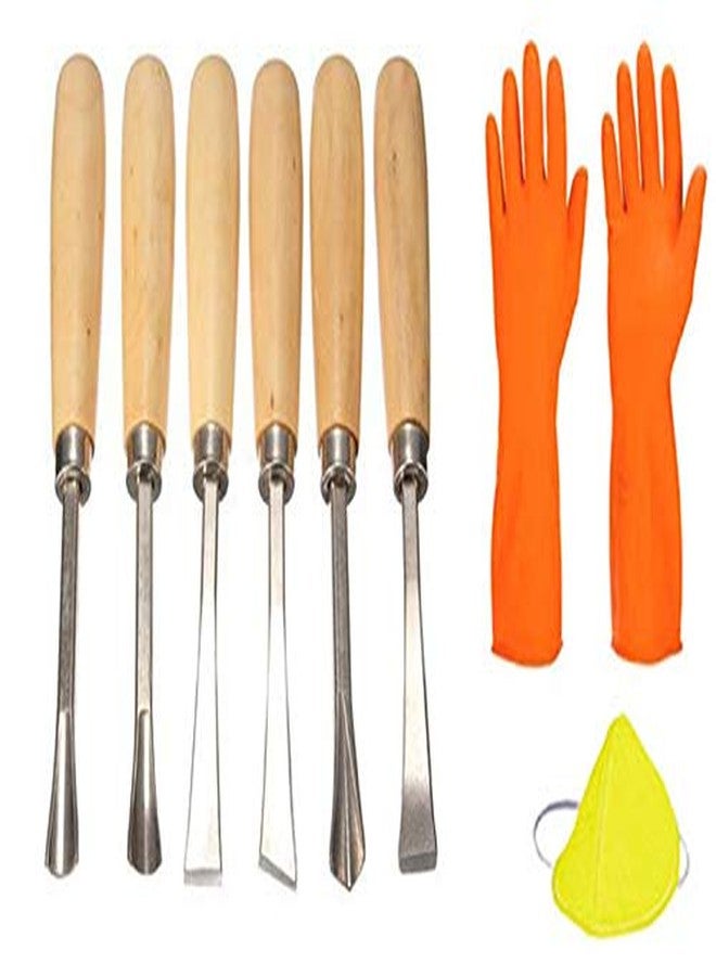 ISC Wood Carvings Set for Great for Carving Woods, Clay and Wax for Home and Professional Use - 6 Pcs - Image 1